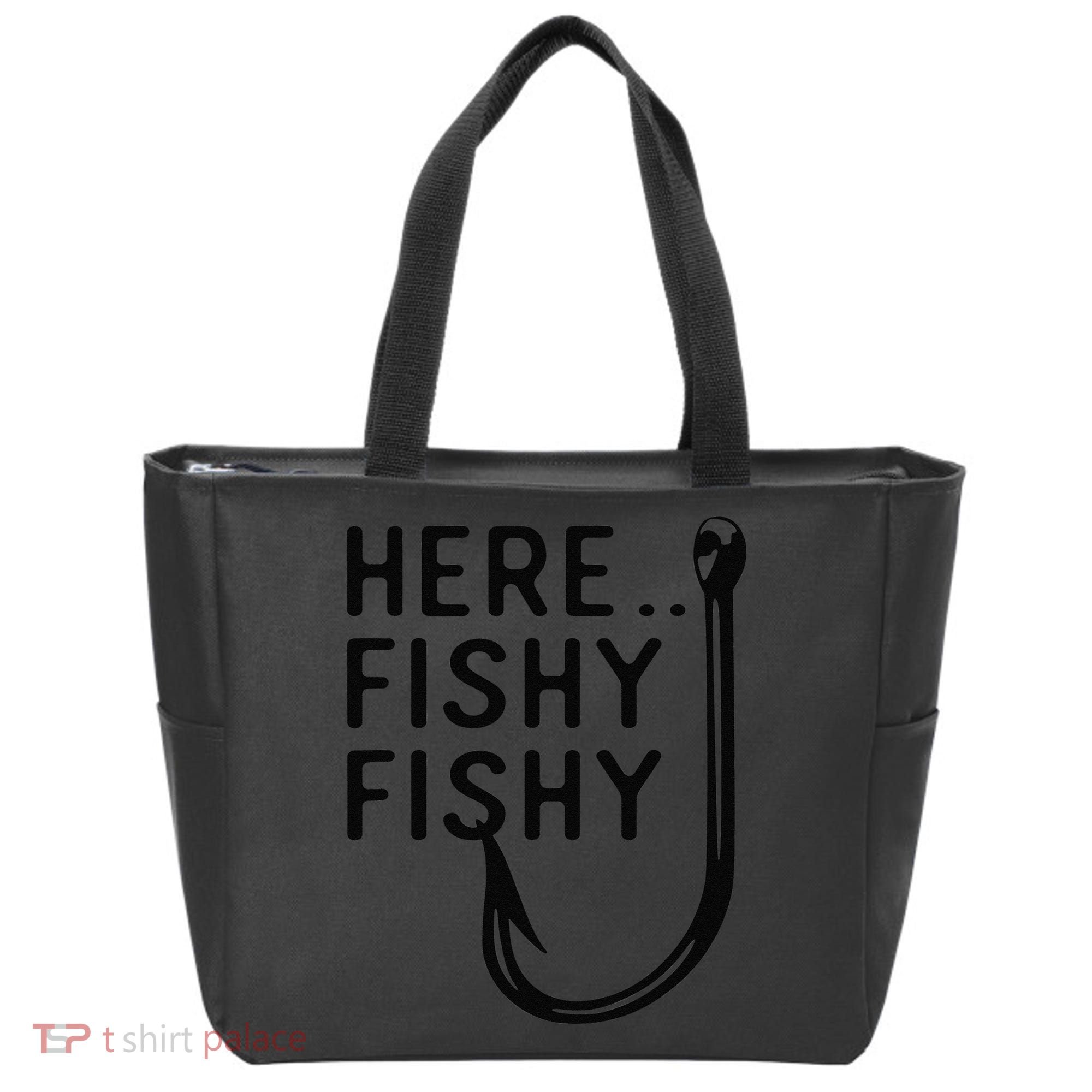 Here Fishy Fishy Tote Bag