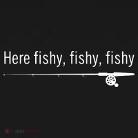 Here Fishy Fishy Fishy Shirt Funny Fishing Sayings Sweatshirt thumb 3