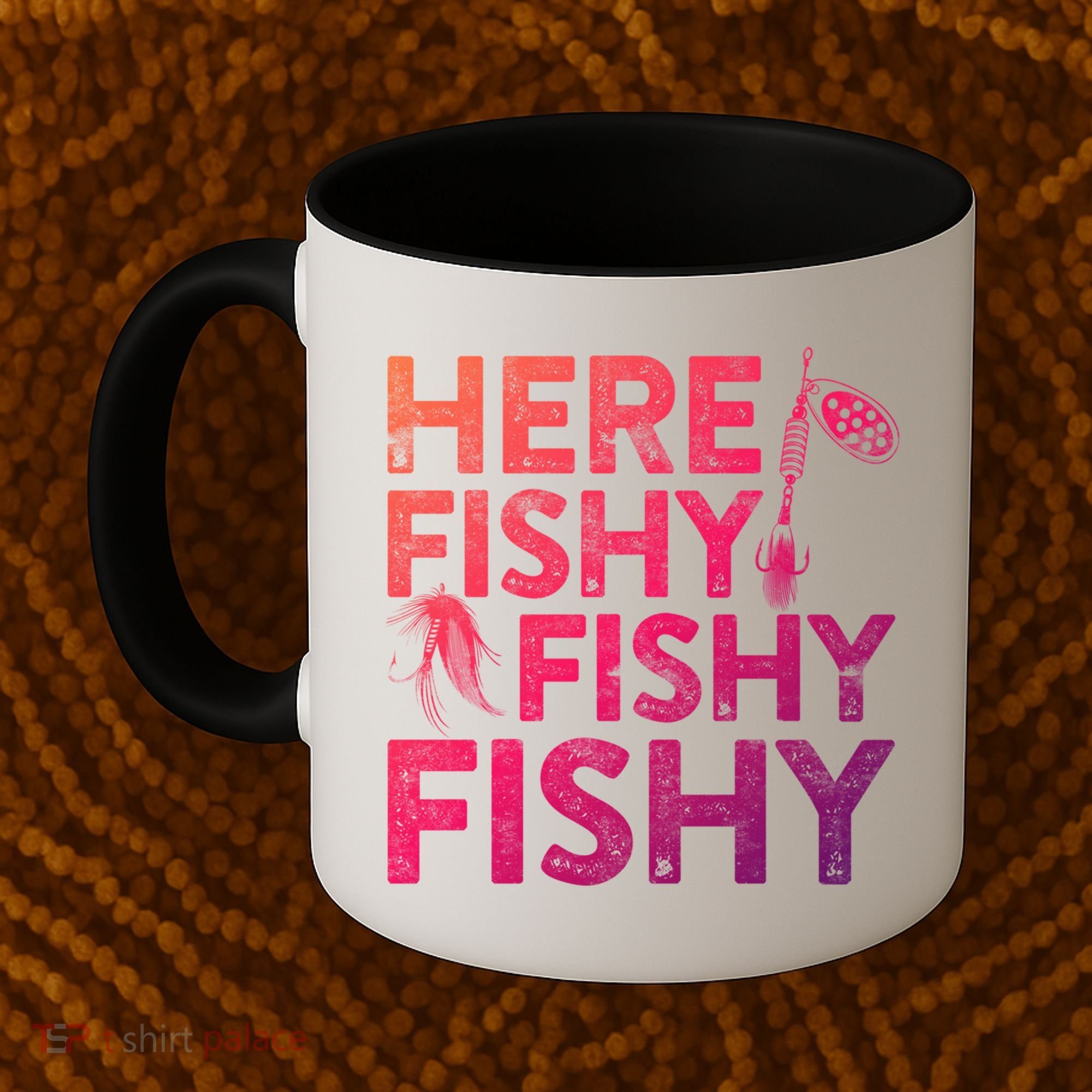 Here Fishy Fishy Fishy Gift Fisher Gifcool Gift Coffee Mug