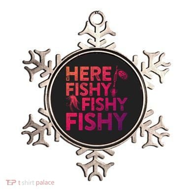 Here Fishy Fishy Fishy Gift Fisher Gifcool Gift Ornament