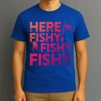 Here Fishy Fishy Fishy Gift Fisher Gifcool Gift T-Shirt thumb 3