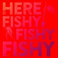Here Fishy Fishy Fishy Gift Fisher Gifcool Gift Santa Hat thumb 1