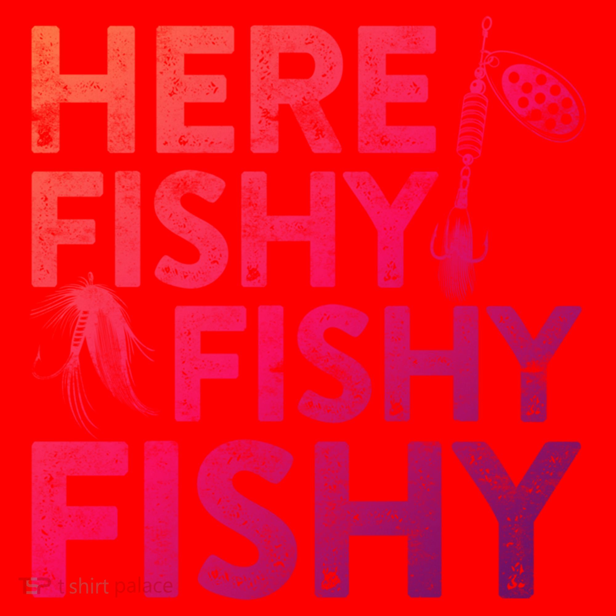 Here Fishy Fishy Fishy Gift Fisher Gifcool Gift Santa Hat