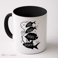 Here Fishy Fishy Fishing Lover Coffee Mug thumb 0