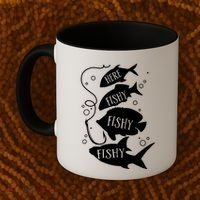 Here Fishy Fishy Fishing Lover Coffee Mug thumb 2