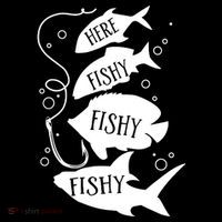 Here Fishy Fishy Fishing Lover Women's Hoodie thumb 2