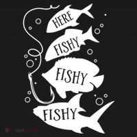 Here Fishy Fishy Fishing Lover Ornament thumb 1