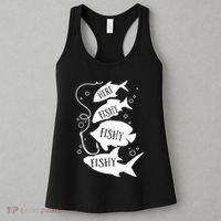 Here Fishy Fishy Fishing Lover Women's Tank Top thumb 3