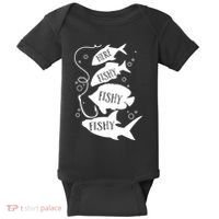 Here Fishy Fishy Fishing Lover Baby Bodysuit thumb 0