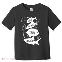Here Fishy Fishy Fishing Lover Toddler T-Shirt thumb 0