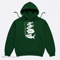Here Fishy Fishy Fishing Lover Hoodie thumb 0