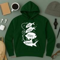 Here Fishy Fishy Fishing Lover Hoodie thumb 3
