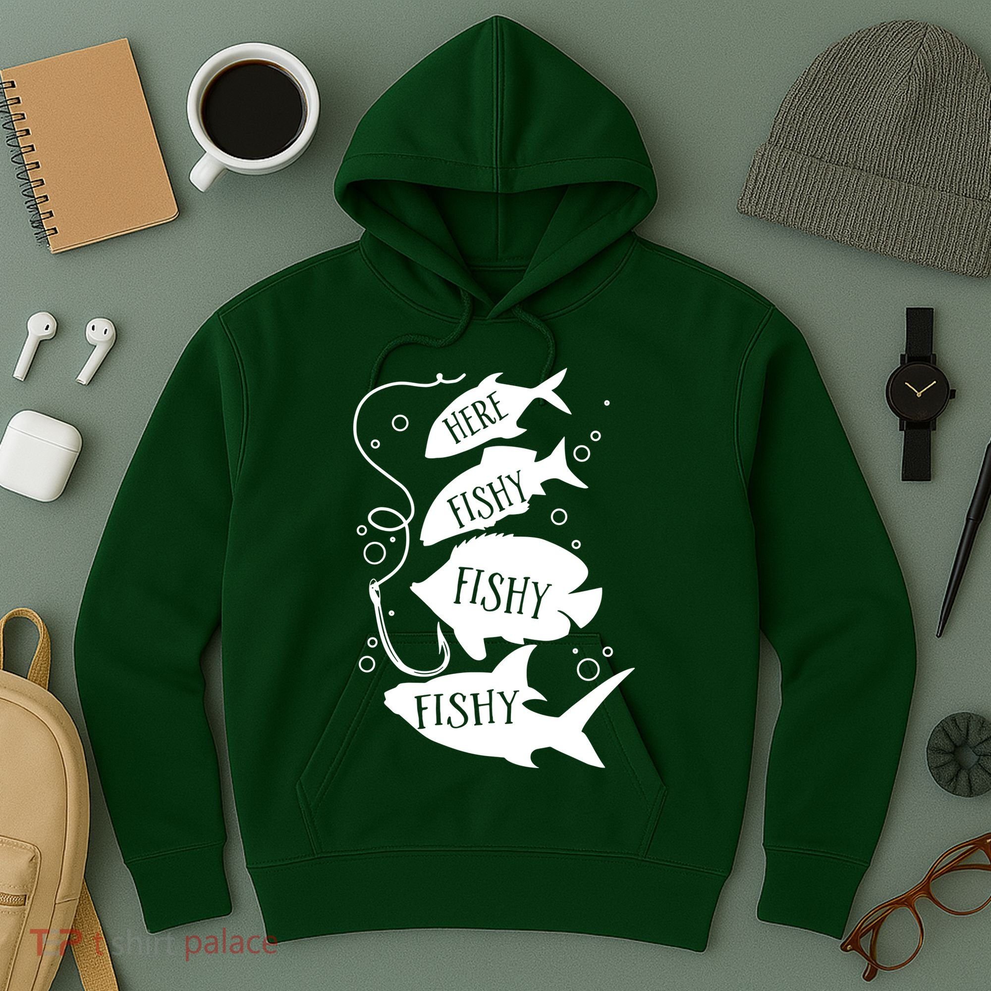 Here Fishy Fishy Fishing Lover Hoodie