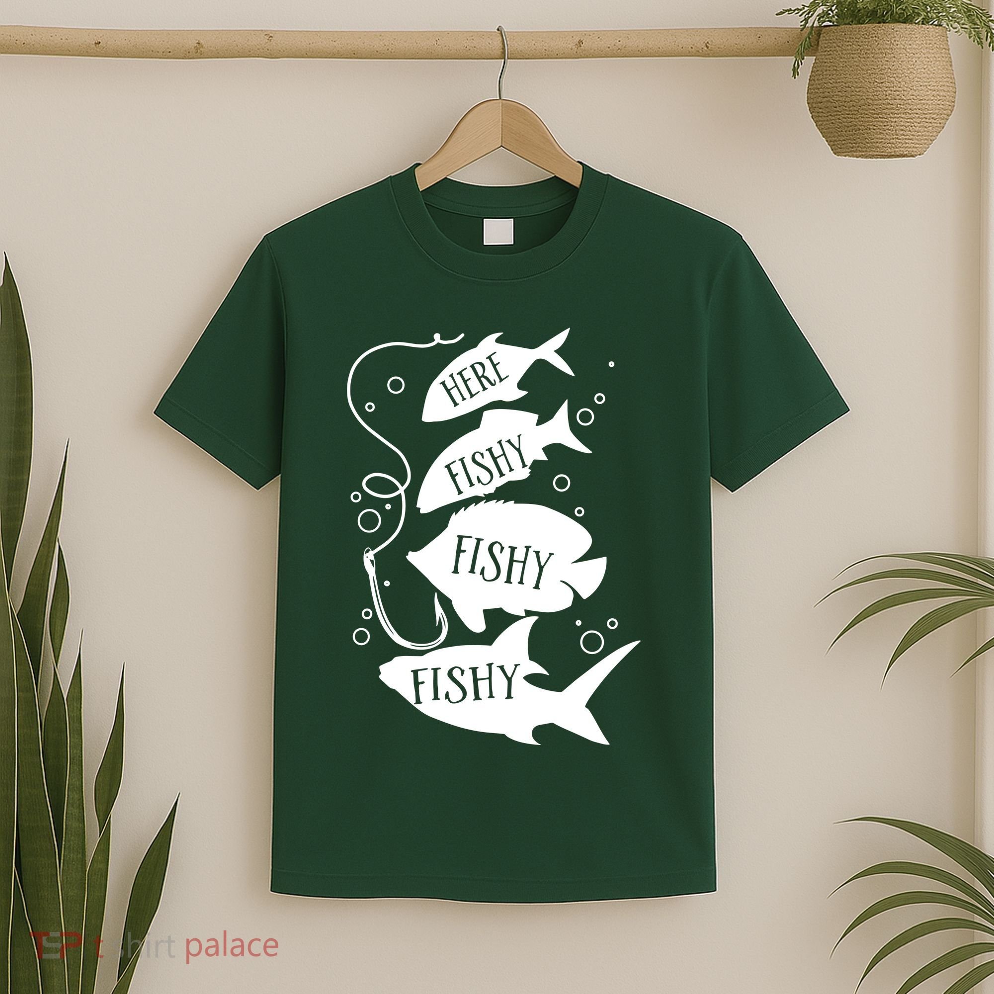 Here Fishy Fishy Fishing Lover T-Shirt