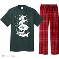 Here Fishy Fishy Fishing Lover Pajama Set thumb 0