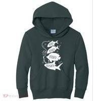 Here Fishy Fishy Fishing Lover Kids Hoodie thumb 0