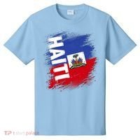 Haiti Fan Flag Jersey National Colors And Emblem T-Shirt thumb 0