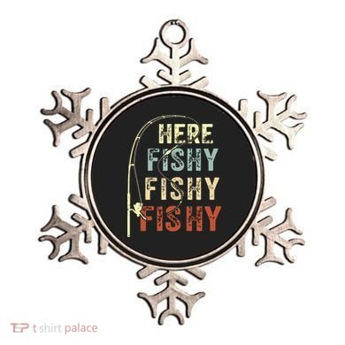 Here Fishy Fishy Fishy Funny Fishing Ornament