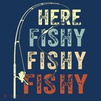 Here Fishy Fishy Fishy Funny Fishing Women's Tank Top thumb 5