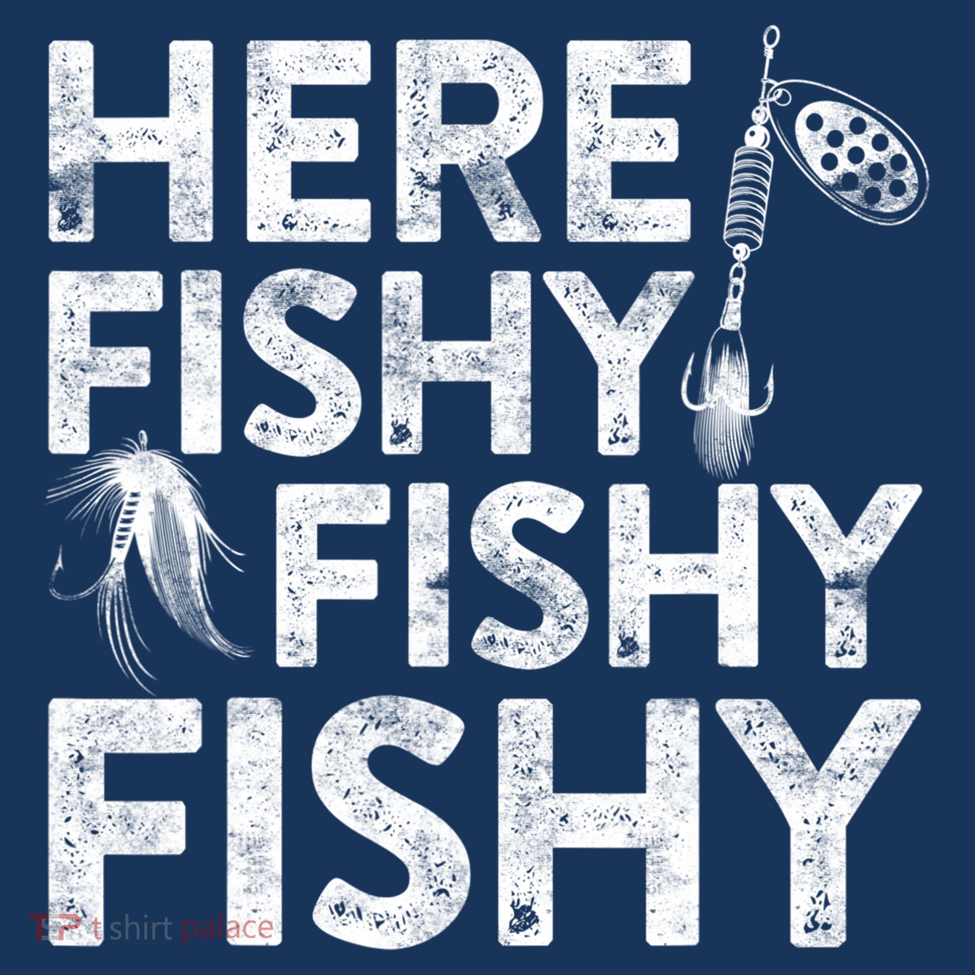 Here Fishy Fishy Fishy Fishing Fisherman Funny Quote Women's Tank Top