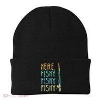 Here Fishy Fishy Fishing Lover Tee Fishermans Gift Beanie thumb 0