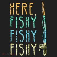 Here Fishy Fishy Fishing Lover Tee Fishermans Gift Beanie thumb 2