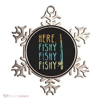 Here Fishy Fishy Fishing Lover Tee Fishermans Gift Ornament