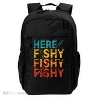 Here Fishy Fishy Fishy Fishing Gift Backpack thumb 0