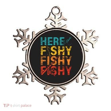 Here Fishy Fishy Fishy Fishing Gift Ornament