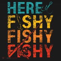 Here Fishy Fishy Fishy Fishing Gift Ornament thumb 1