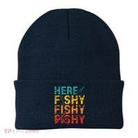 Here Fishy Fishy Fishy Fishing Gift Beanie thumb 0