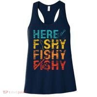 Here Fishy Fishy Fishy Fishing Gift Women's Tank Top thumb 0