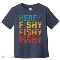 Here Fishy Fishy Fishy Fishing Gift Toddler T-Shirt thumb 0