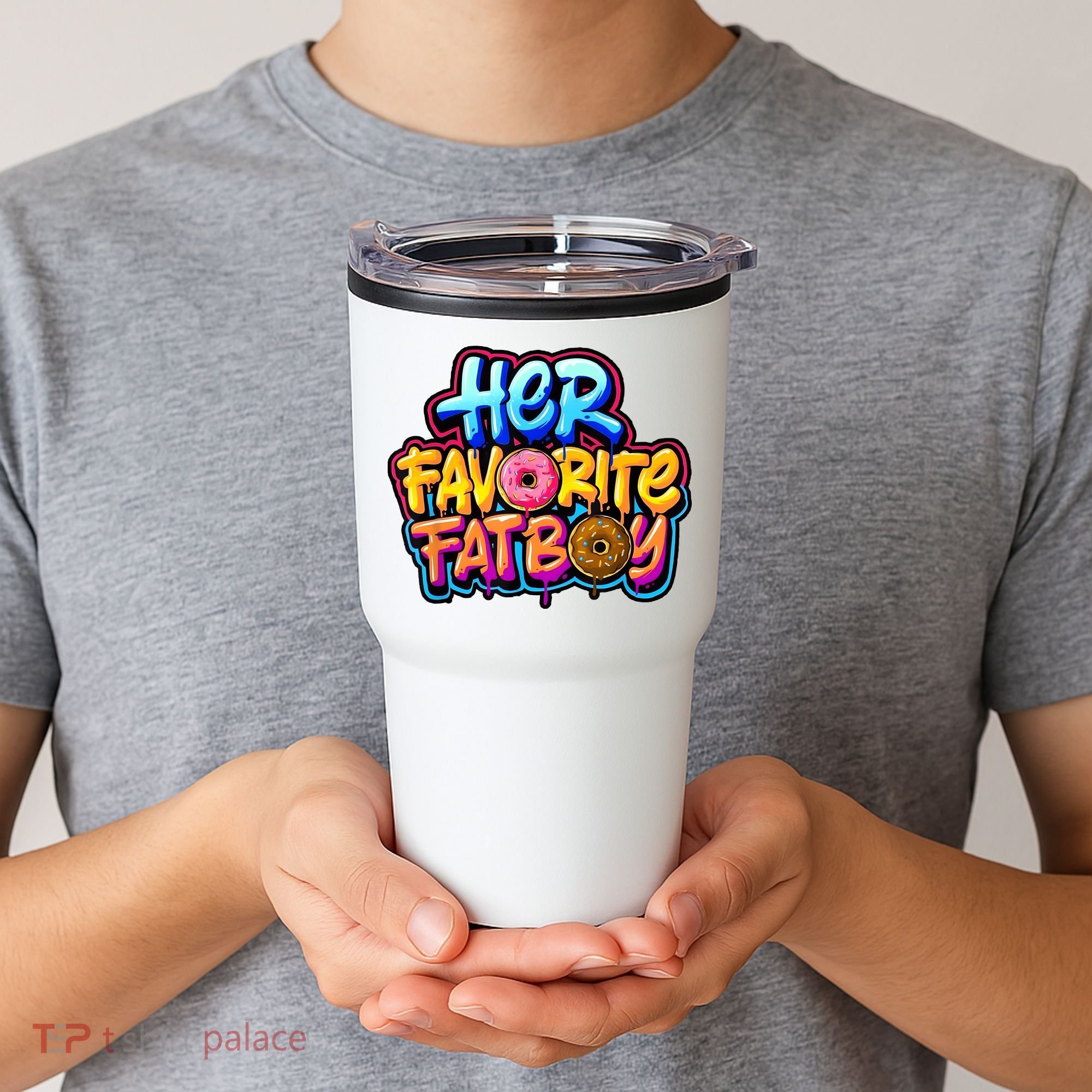 Her Favorite Fatboy Tee Tumbler