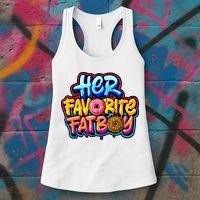 Her Favorite Fatboy Tee Women's Tank Top thumb 3