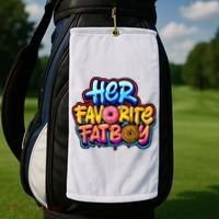Her Favorite Fatboy Tee Golf Towel thumb 2