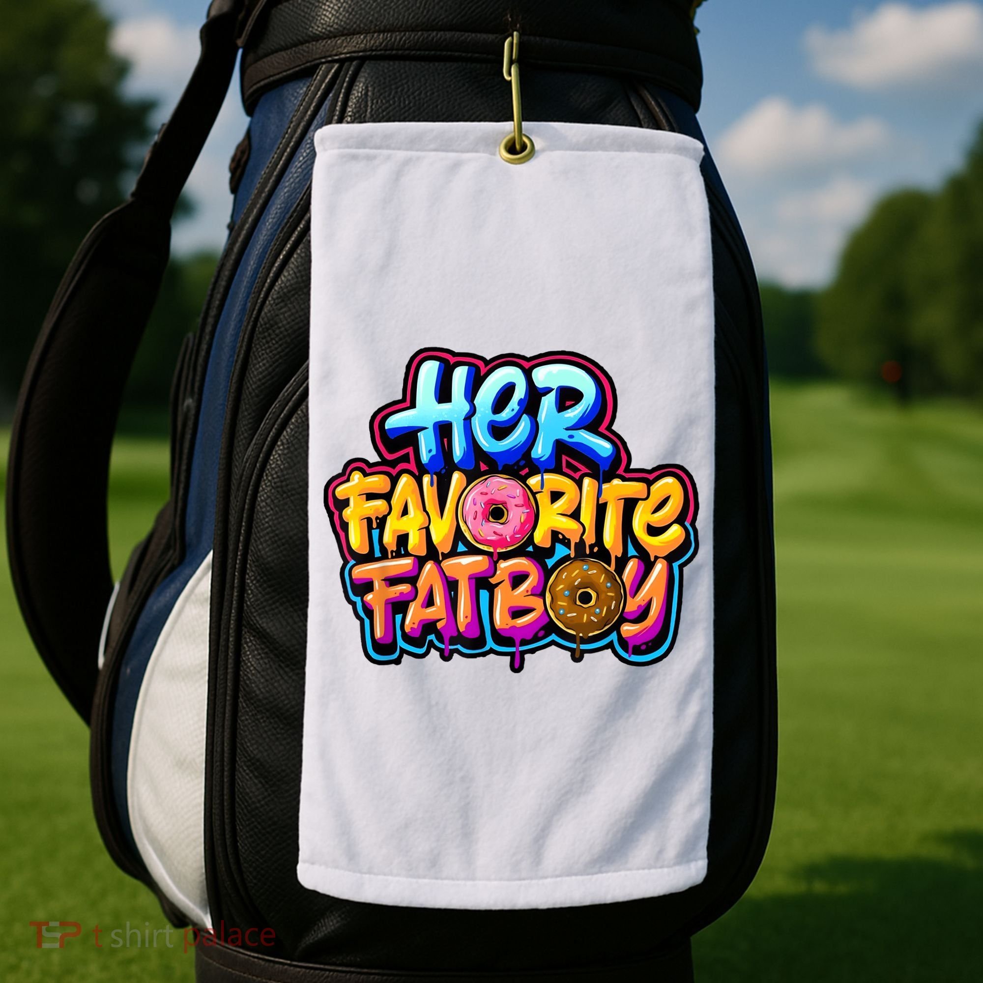 Her Favorite Fatboy Tee Golf Towel