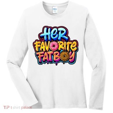 Her Favorite Fatboy Tee Women's Long Sleeve Shirt