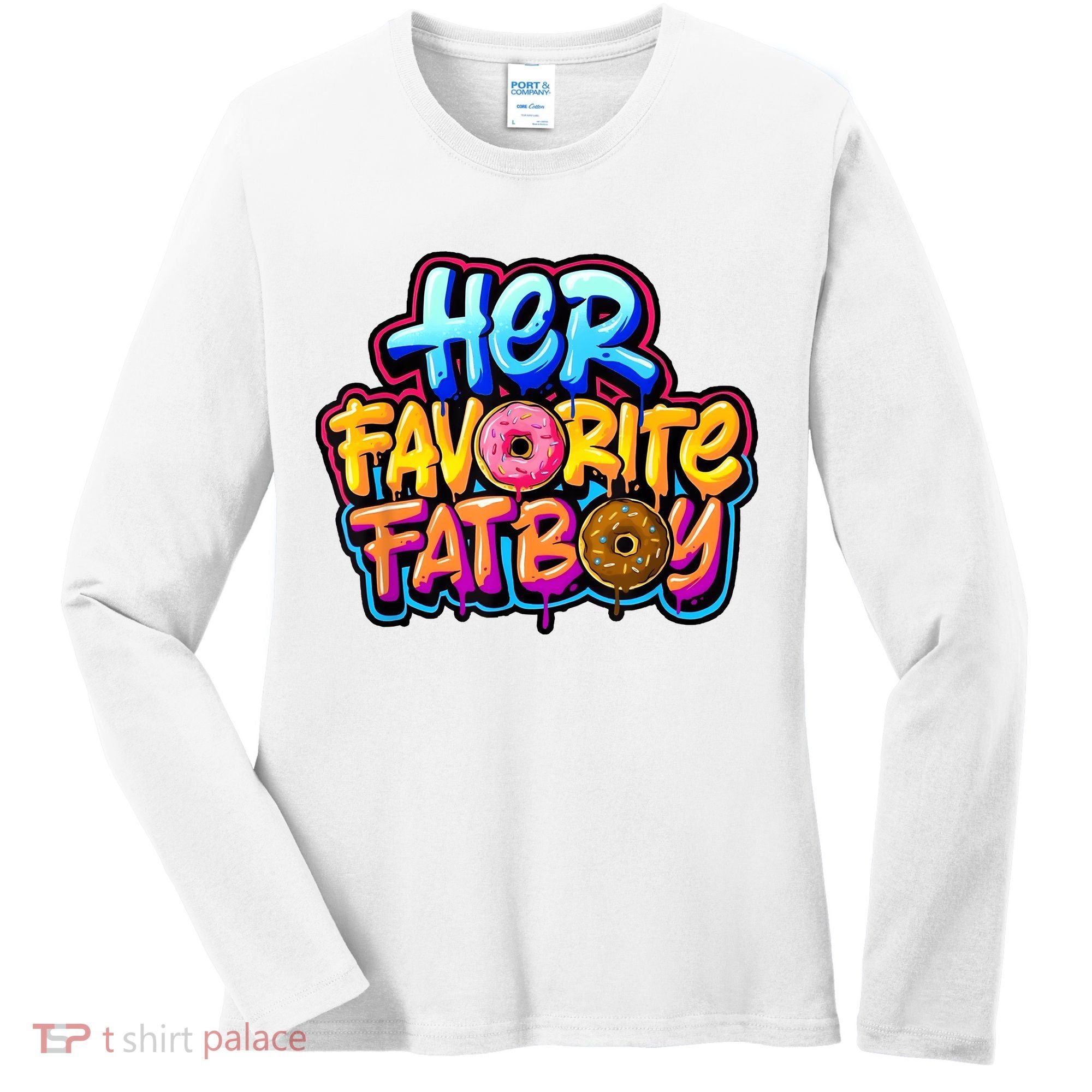 Her Favorite Fatboy Tee Women's Long Sleeve Shirt