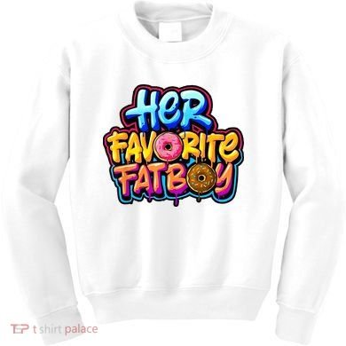Her Favorite Fatboy Tee Kids Sweatshirt
