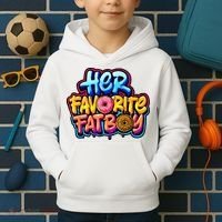 Her Favorite Fatboy Tee Kids Hoodie thumb 2