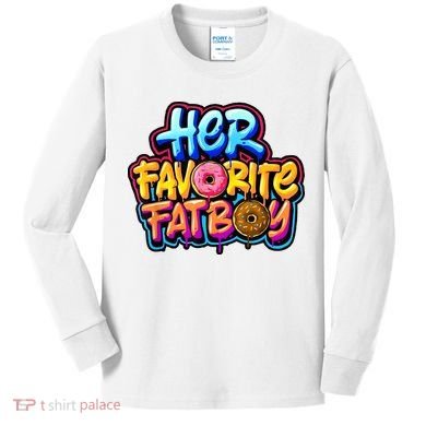 Her Favorite Fatboy Tee Kids Long Sleeve Shirt