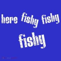 Here Fishy Fishy Fishy Funny Fishing Gift Kids T-Shirt thumb 4
