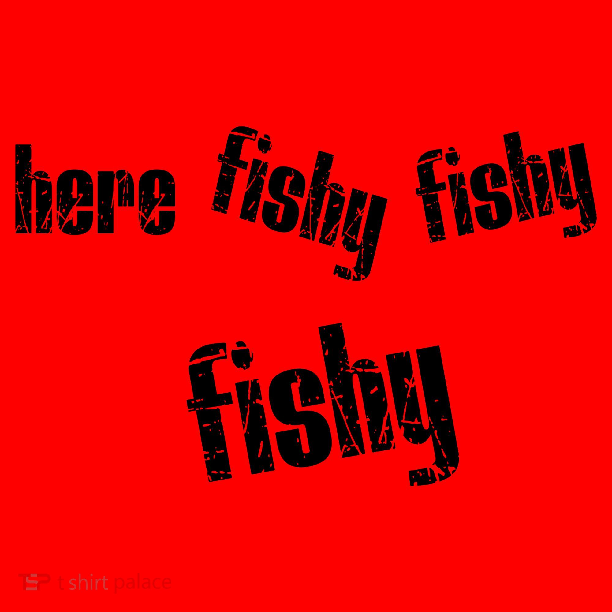 Here Fishy Fishy Fishy Funny Fishing Gift Santa Hat