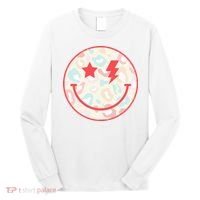 Happy Face Floral Preppy Aesthetic Smiling Face Long Sleeve Shirt thumb 0