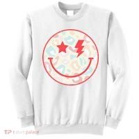 Happy Face Floral Preppy Aesthetic Smiling Face Sweatshirt thumb 0