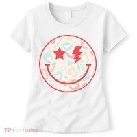 Happy Face Floral Preppy Aesthetic Smiling Face Women's T-Shirt thumb 0
