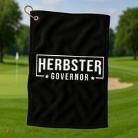 Herbster For Governor Golf Towel thumb 1