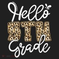 Hello Fifth Grade Happy First Day Of School Leopard Cool Gift Beanie thumb 2