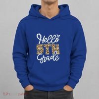Hello Fifth Grade Happy First Day Of School Leopard Cool Gift Hoodie thumb 0